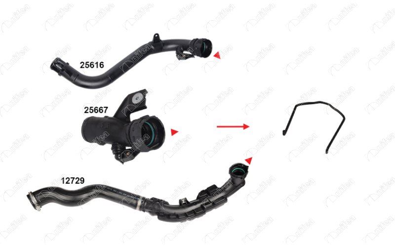 NIFEA-25618 Turbo Borusu Sekmani Kangoo Master Ii Movano Qashqai Nv200